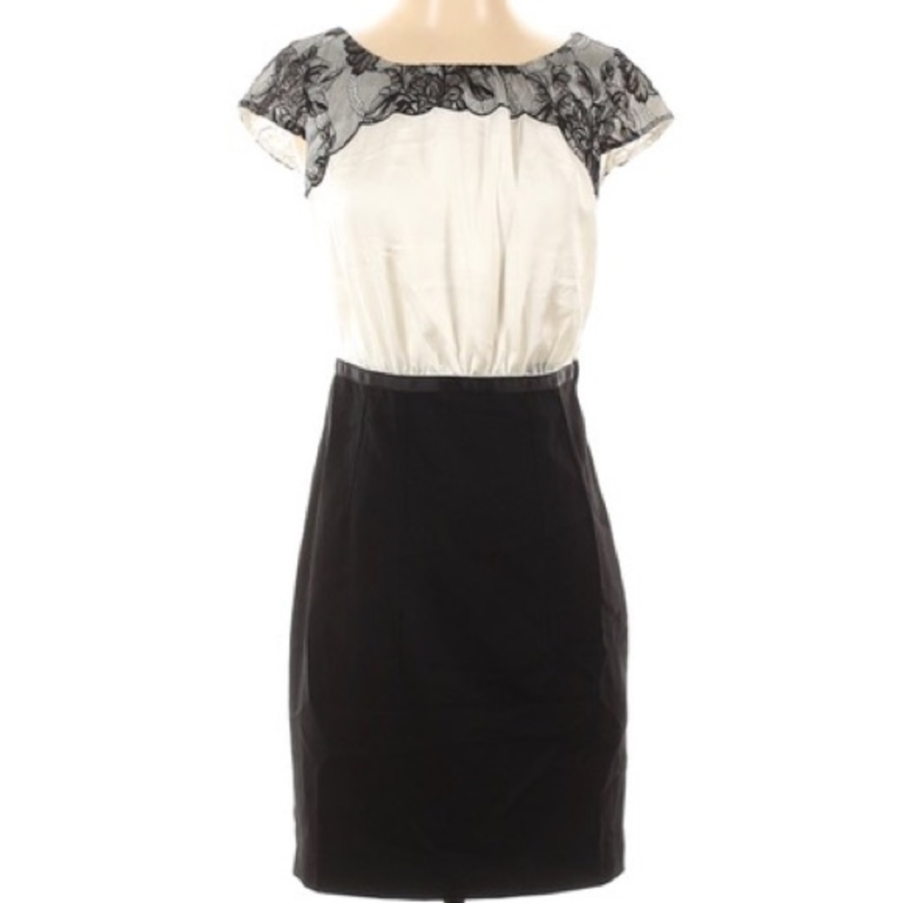 H & M White & Black Lace Dress